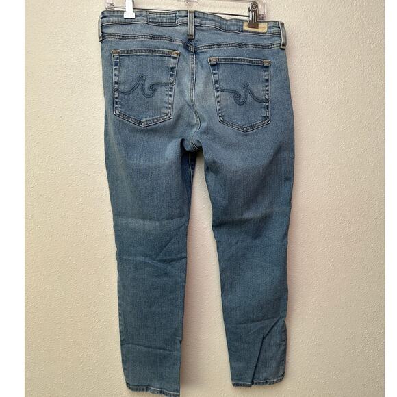 Adriano Goldschmied The Prima Crop Jeans Light Blue Women’s 31 Distressed - Picture 5 of 14